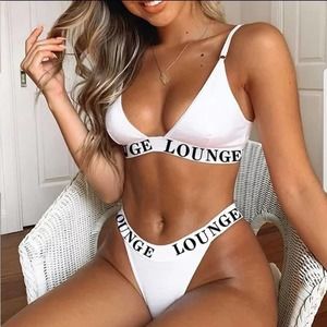 Bralette Lingerie Set White